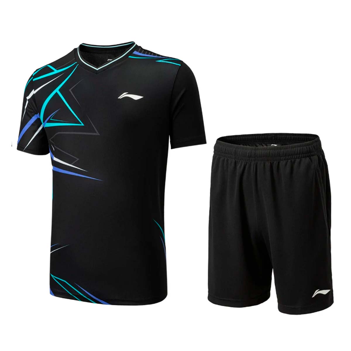 Li-Ning Competition Series Shorts and T-Shirt Set - Black