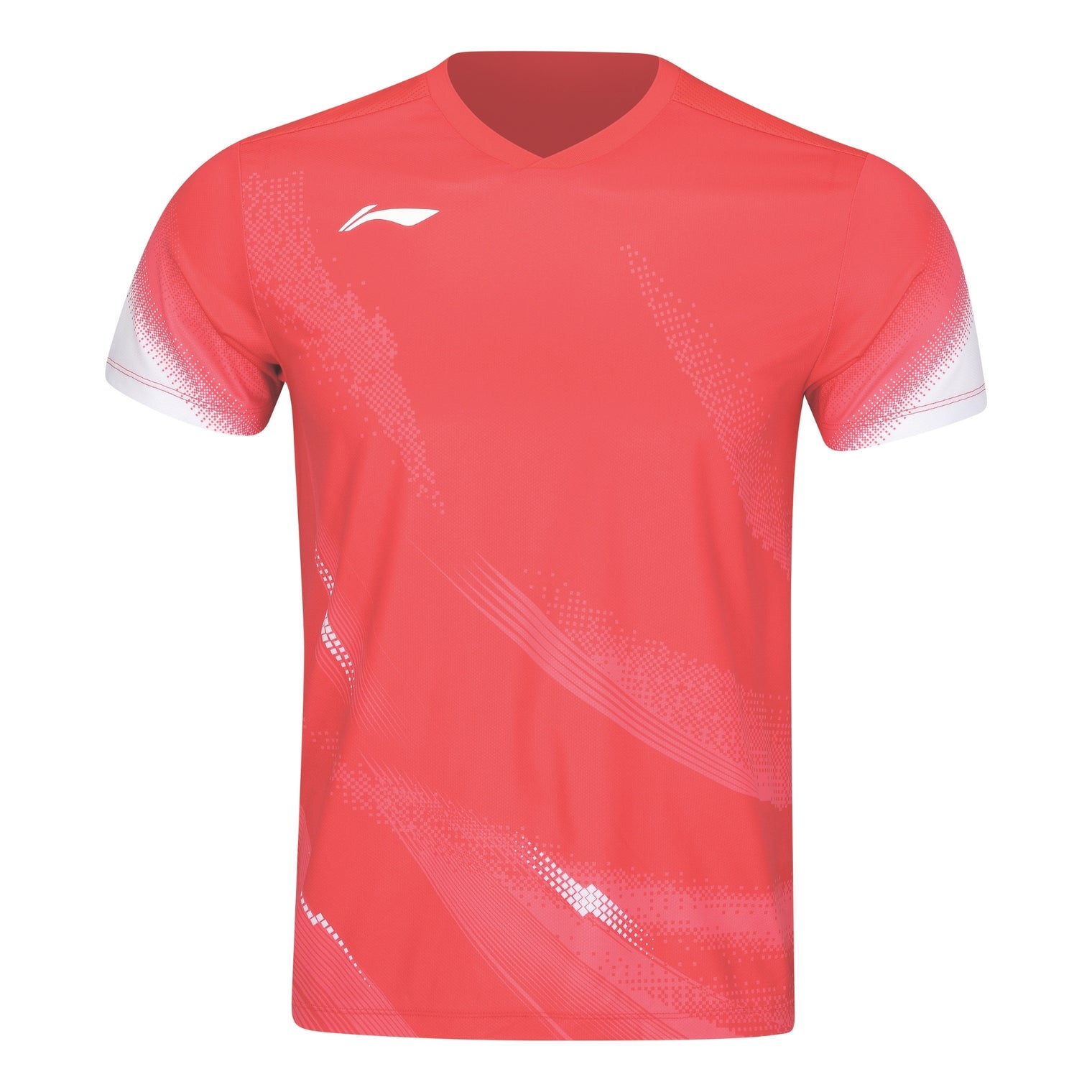 Li-Ning Badminton Series V-Neck T-Shirt - Red