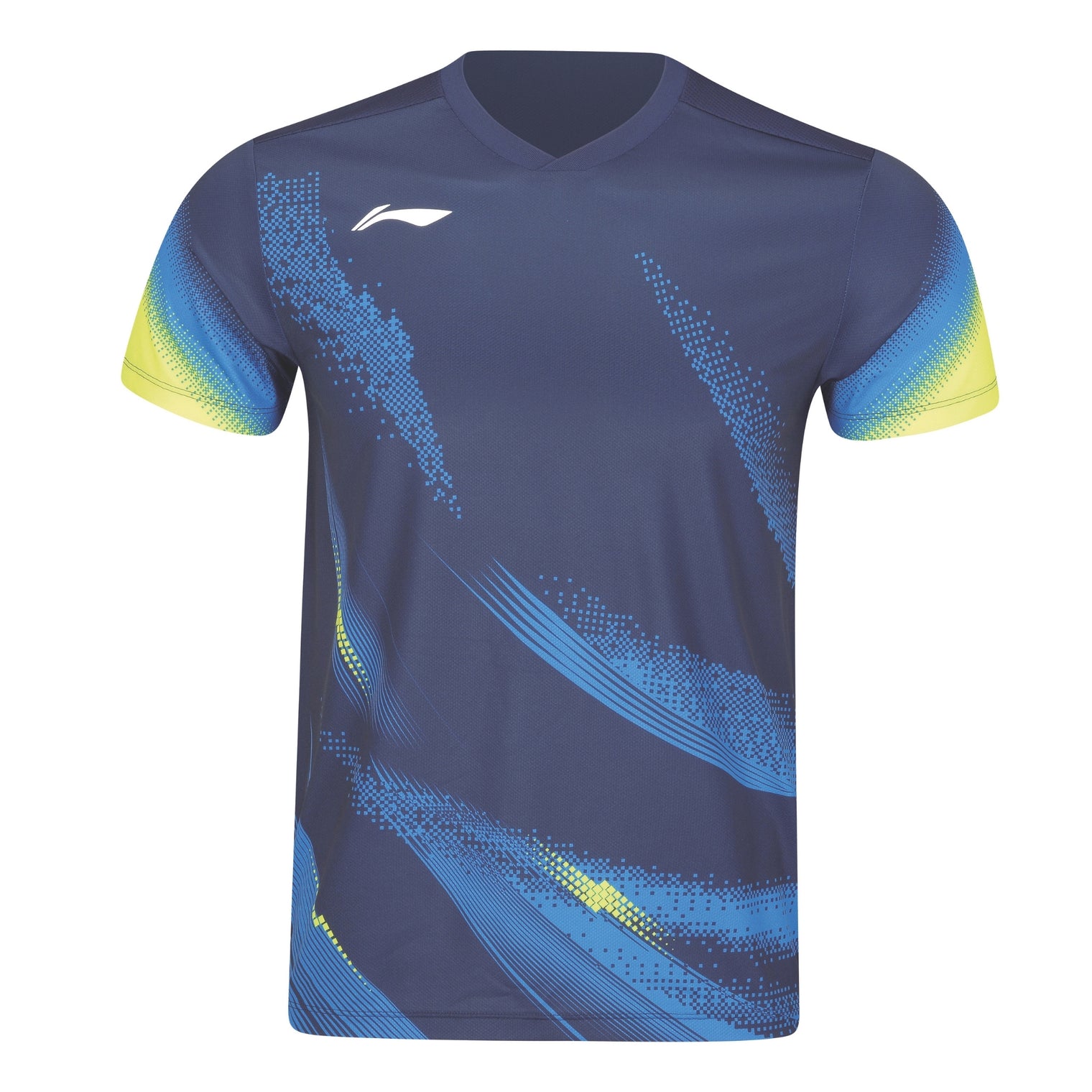 Li-Ning Badminton Series V-Neck T-Shirt - Blue