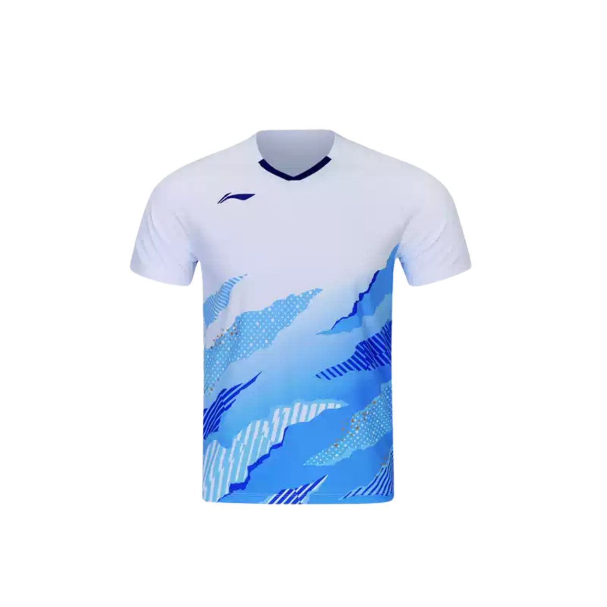 Li-Ning Unisex Shirt in White and Blue