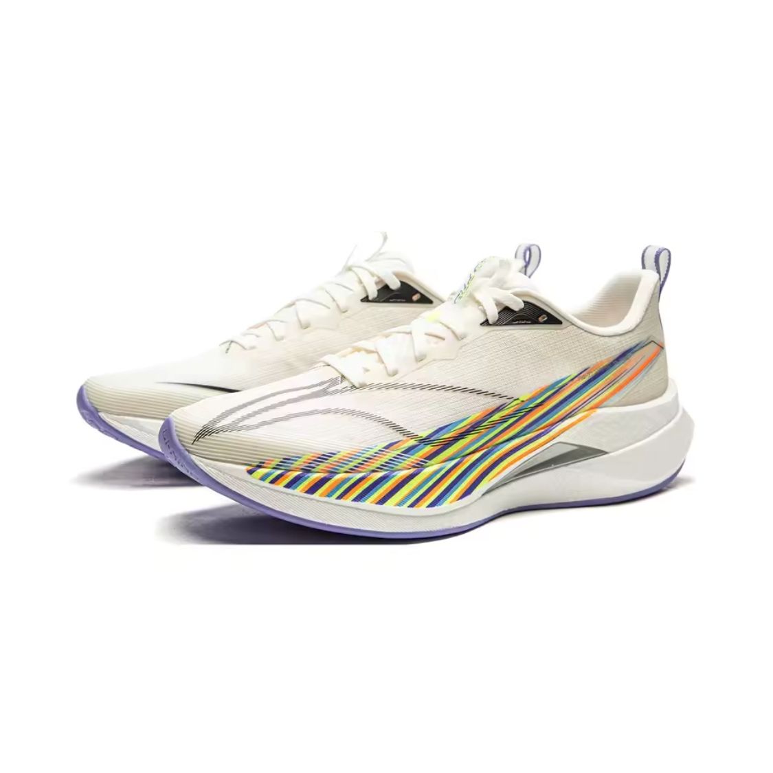 Li-Ning Red Hare 9 Pro Running Shoes - White and Gold