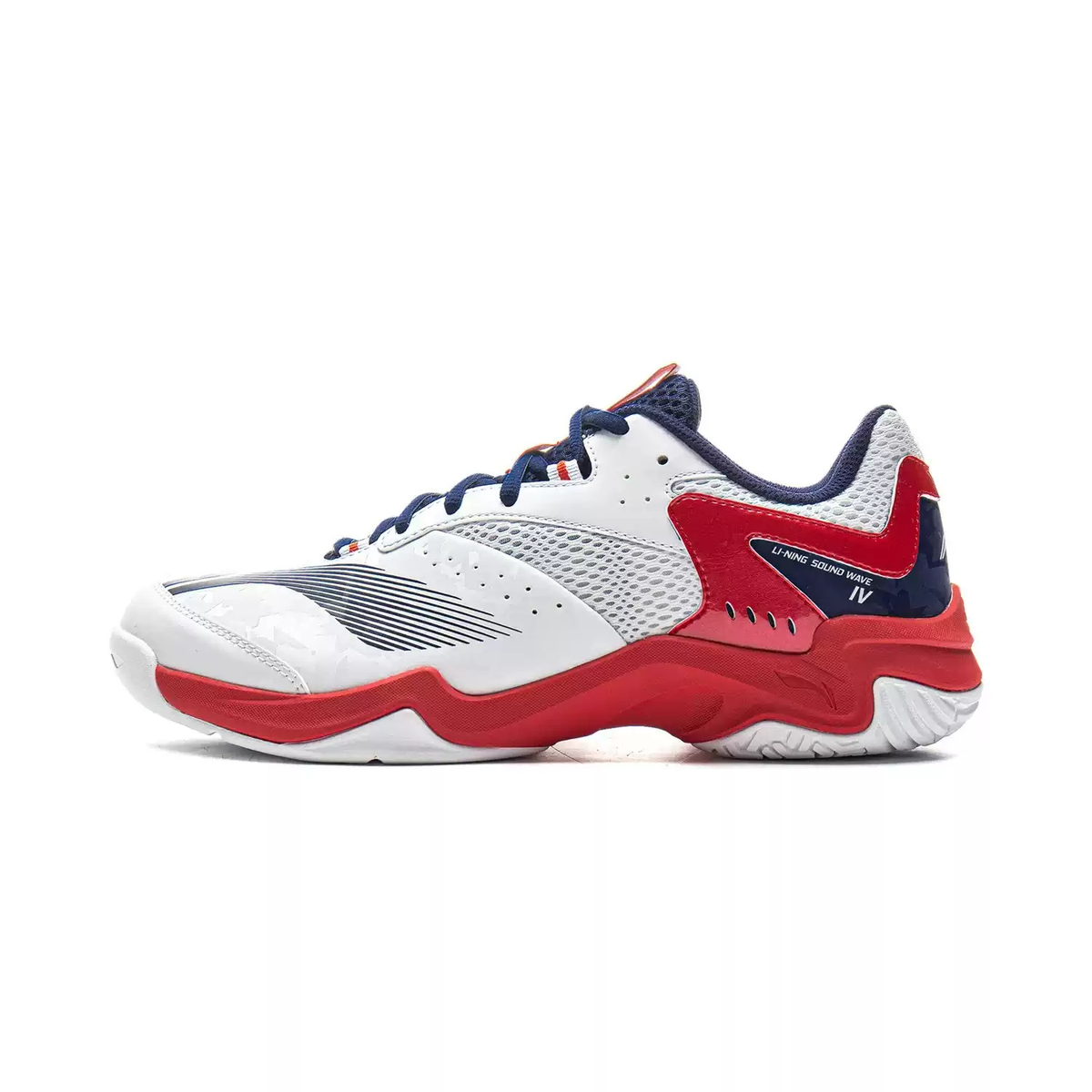 Li-Ning Soundwave IV in White and Red