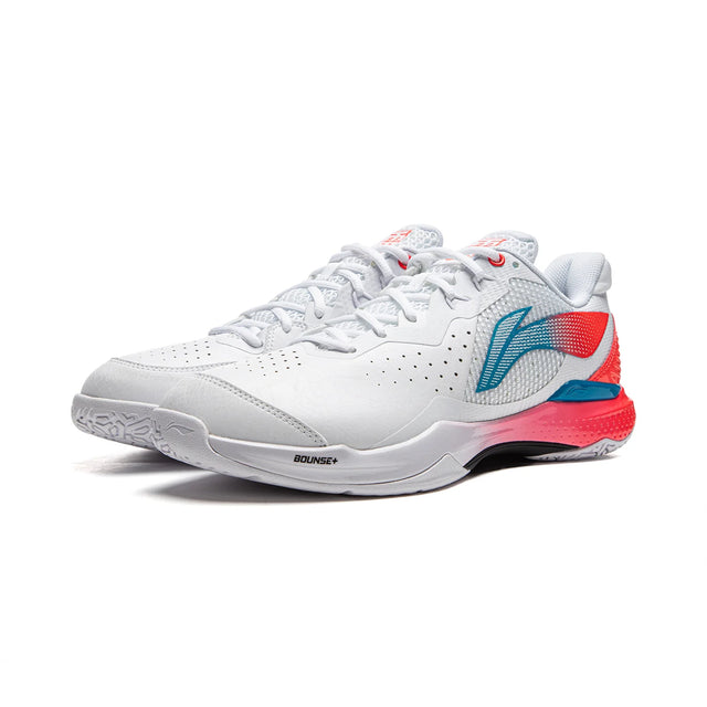 Li-Ning Thunder V2.0 Badminton Shoes - White and Red