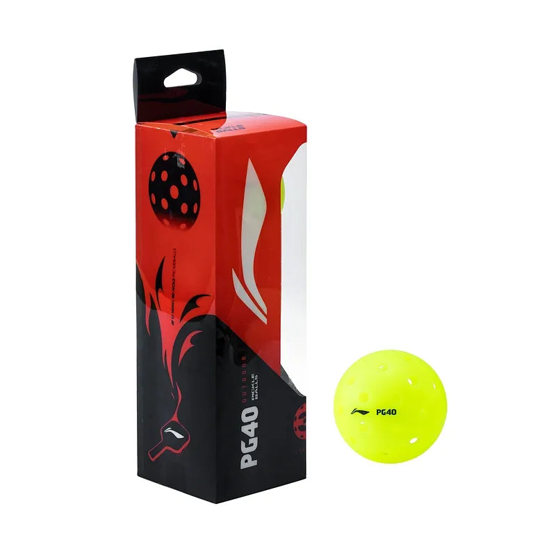 Li-Ning Pickleball Ball PG40 3-Pack