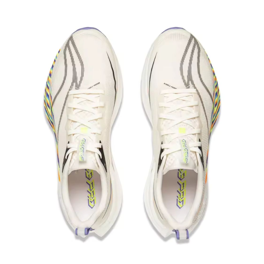 Li-Ning Red Hare 9 Pro Running Shoes - White and Gold