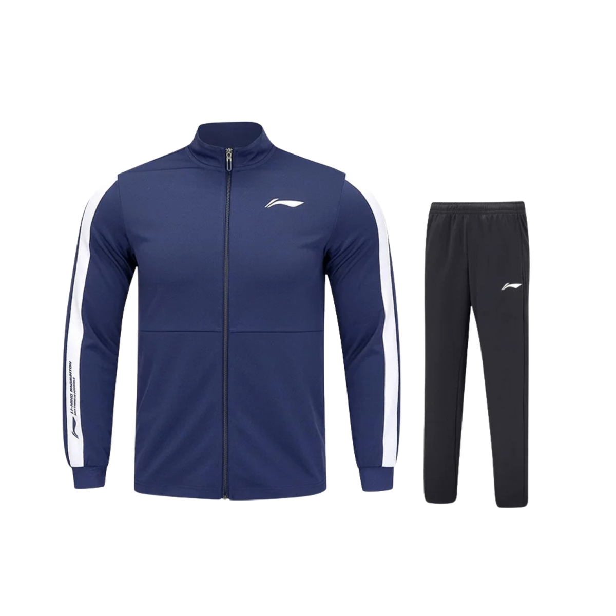 Li-Ning Youth Tracksuit Set in Blue and Black