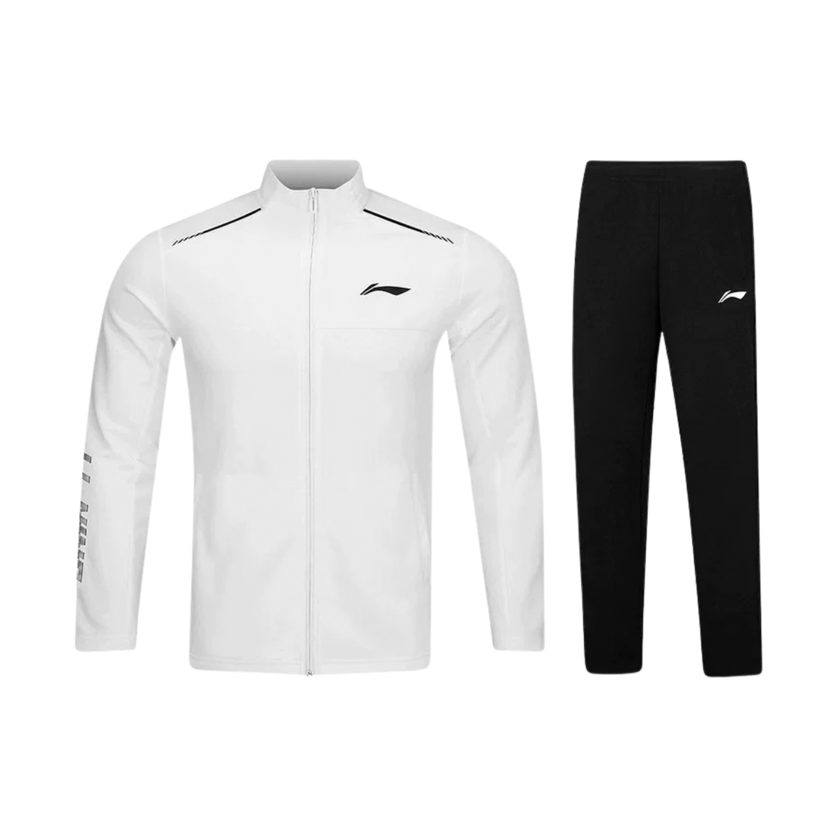 Li-Ning Unisex Tracksuit in White and Black