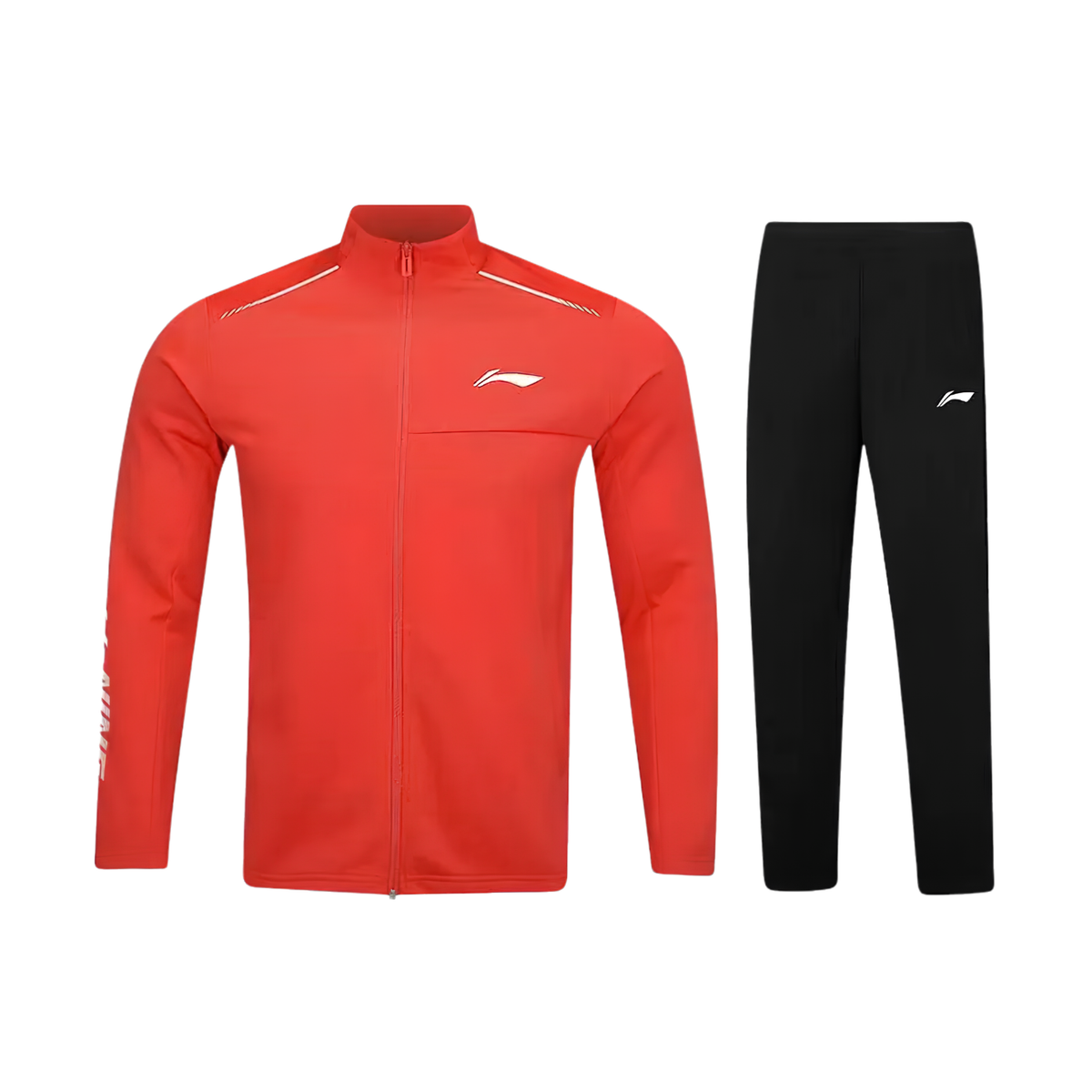 Li-Ning Unisex Tracksuit in Red and Black