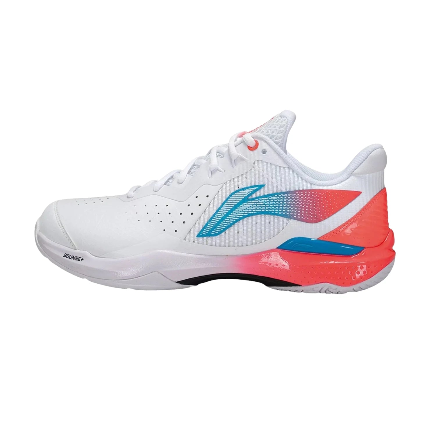 Li-Ning Thunder V2.0 Badminton Shoes - White and Red